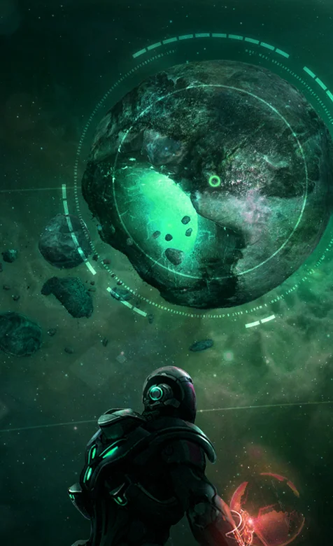 科幻星战风格游戏插画手机壁纸