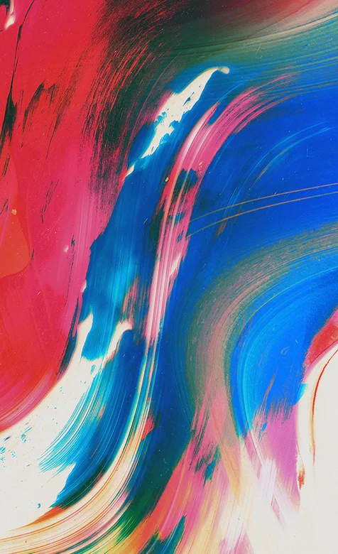 粉刷红蓝油彩的抽象手机壁纸