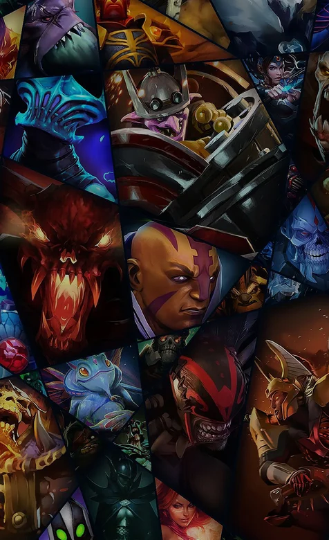 游戏人物创意头像拼贴个性手机壁纸