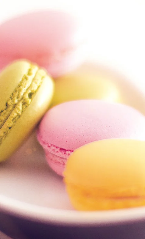 美味甜食马卡龙的唯美摄影手机壁纸