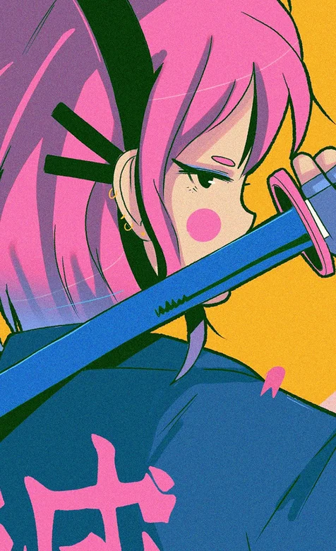 手绘别样的鬼灭之刃人物，够时尚