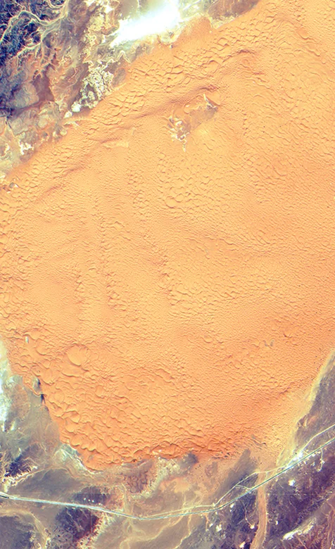 一大片黄色的土地的卫星照手机壁纸