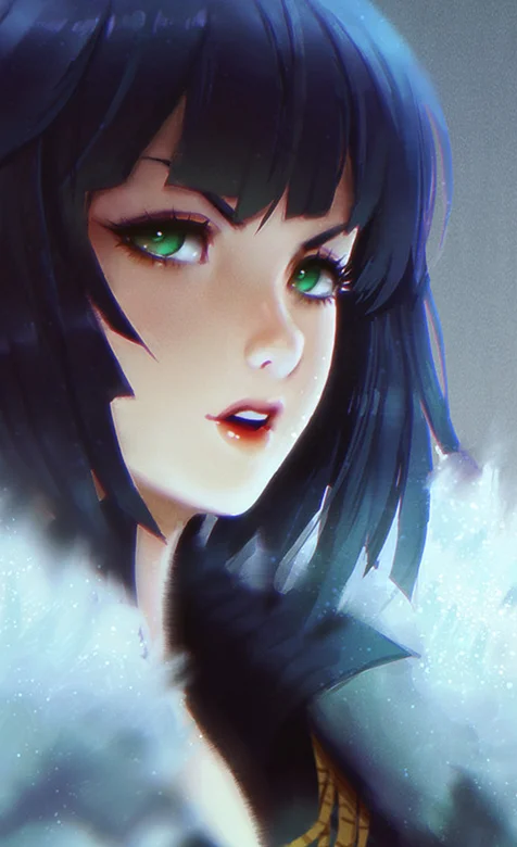 一拳超人女性角色“地狱的吹雪”个人手机壁纸