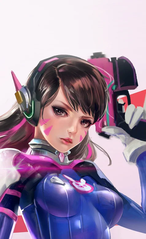 守望先锋人物d.va帅气手机壁纸