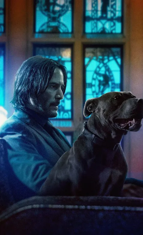 一人一狗疾速追杀，大帅哥基努里维斯主要经典枪战电影海报手机壁纸