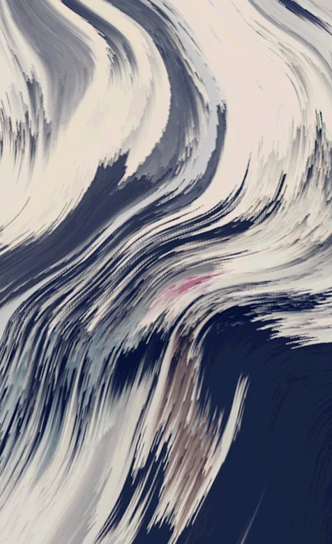 水墨流动的创意抽象手机壁纸