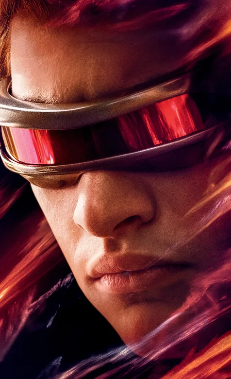 超级英雄电影黑凤凰火焰角色海报手机壁纸之镭射眼