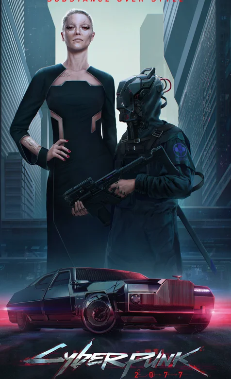 角色扮演游戏赛博朋克2077真人炫酷海报手机壁纸