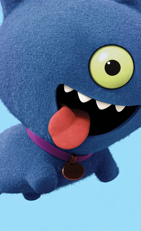 丑娃娃电影角色手机壁纸之单眼蓝色毛绒娃娃