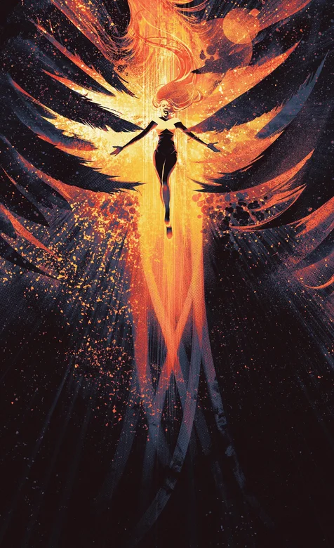 凤凰女异能狂暴霸气手机壁纸出自电影X战警黑凤凰