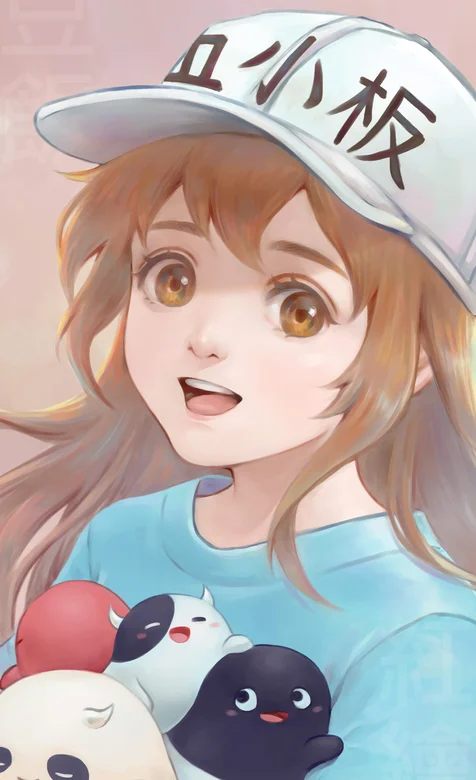 热门动漫女人物血小板高清人像手绘高清手机壁纸