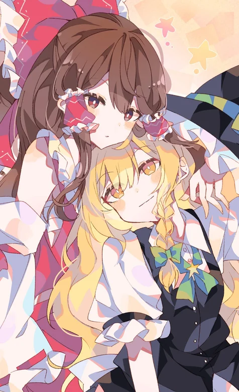 戴大蝴蝶结的动漫姐妹花