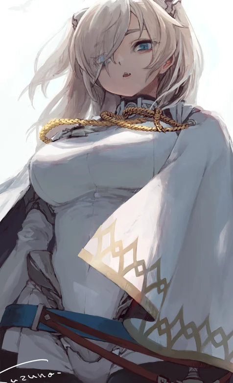 白发很颯的动漫美女手机壁纸