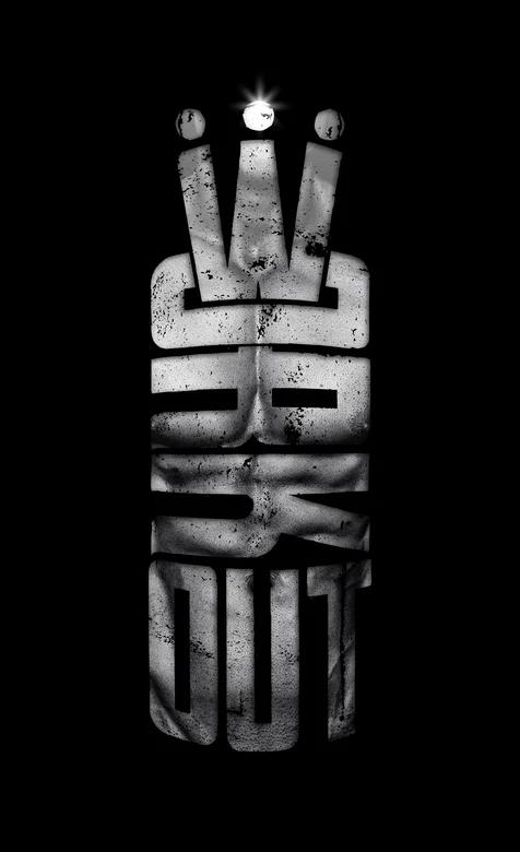 个性创意的皇冠文字设计简洁手机壁纸