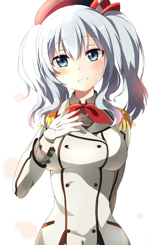 穿空姐服装的动漫少女手绘手机壁纸