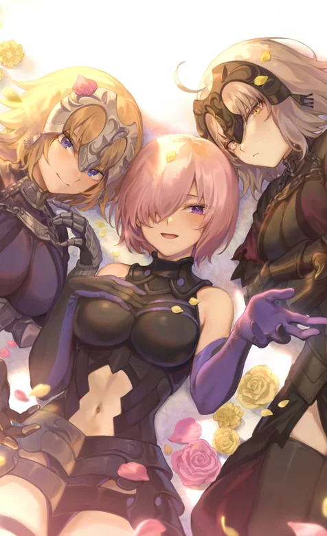 穿超性感紧身衣3个动漫美女插画手机壁纸