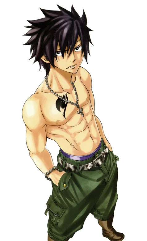 穿军绿色裤子露健硕肌肉的海贼王人物