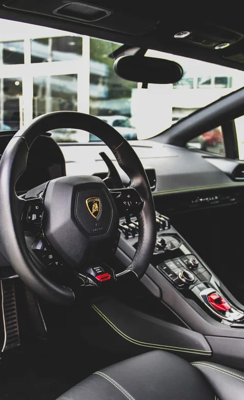 跑车兰博基尼的高科技中控台摄影手机壁纸