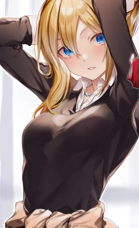 撩发二次元大眼动漫元气少女