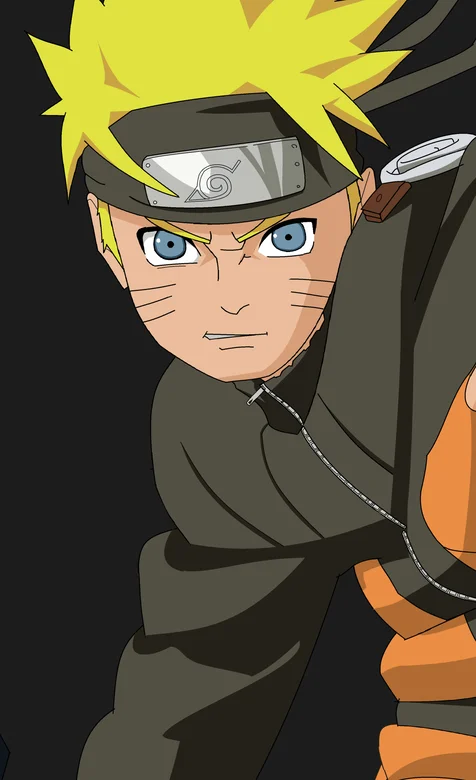 火影忍者旋涡鸣人人像插画手机壁纸