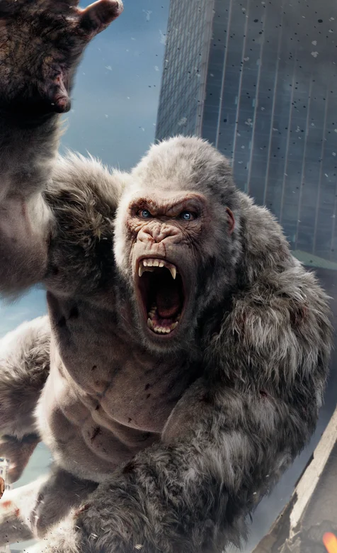 电影狂暴巨兽的大猩猩手机壁纸