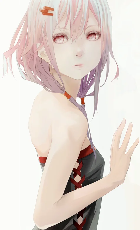 手绘瘦小身材很好的动漫美女插画手机壁纸