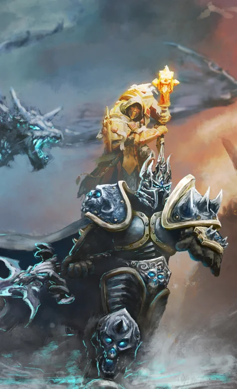 魔兽争霸冰封王座超霸气海报插画手机壁纸