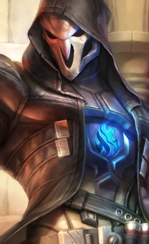 霸气戴骷髅面具的游戏人物高清手机壁纸