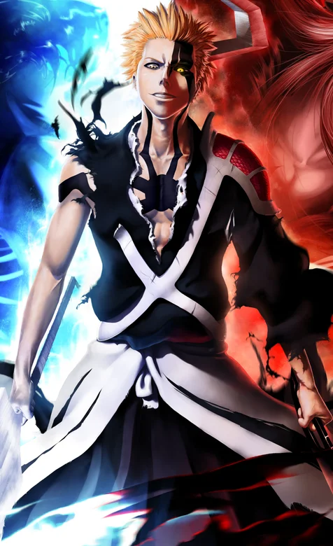 热门日本动漫死神主角个人插画手机壁纸