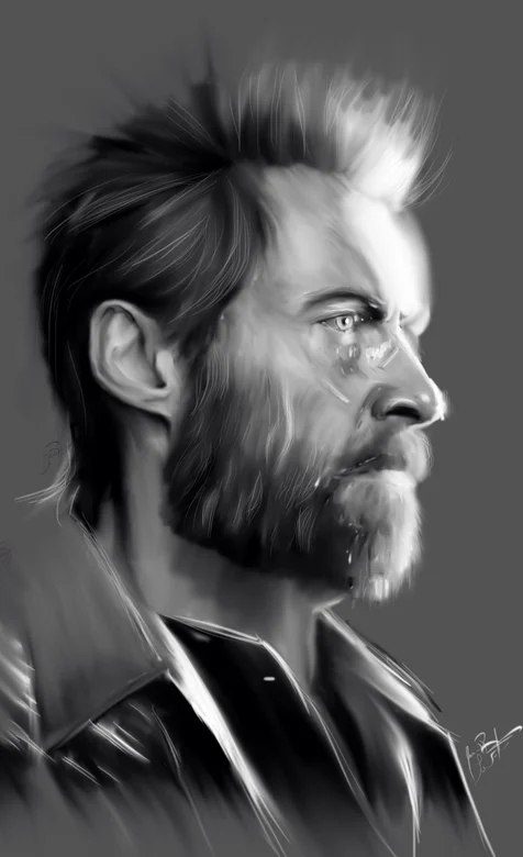 手绘金刚狼扮演者