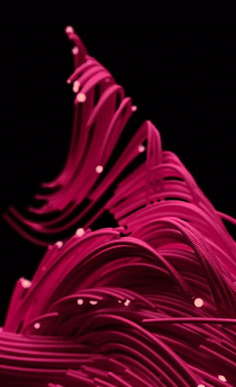 红色的3D线条个性电脑壁纸