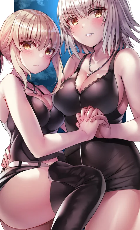 大眼丝袜，性感的动漫美女插画手机壁纸