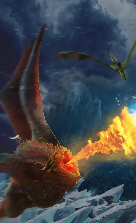 喷火的火龙霸气手机壁纸图片