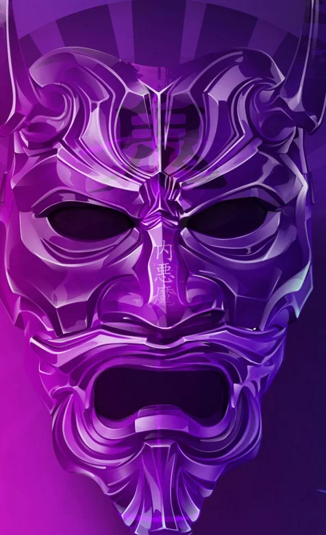 面具，鬼面具，冷酷创意面具手机壁纸图片
