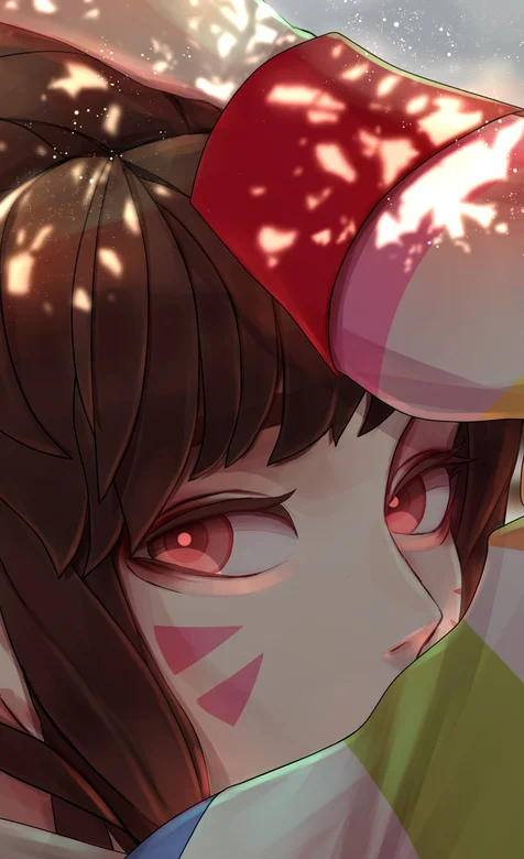 阳光下的大眼睛动漫美少女侧颜高清手机壁纸图片