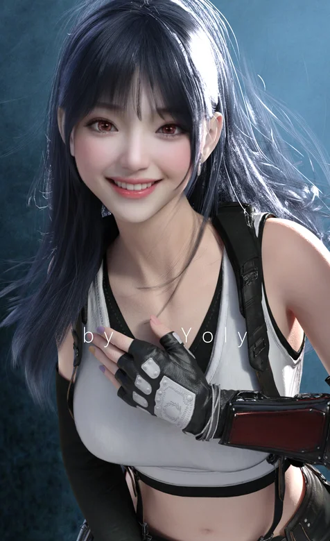 手绘逼真的动漫游戏女人物壁纸图片