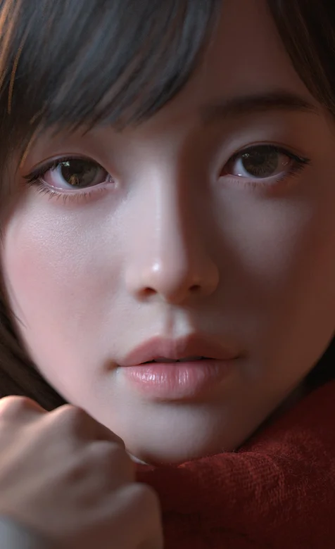 超细腻美肤的少女高清头像近照手机壁纸，强烈推荐！