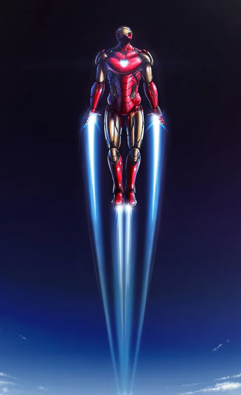 火气全开冲上太空的钢铁侠Mark50手机壁纸