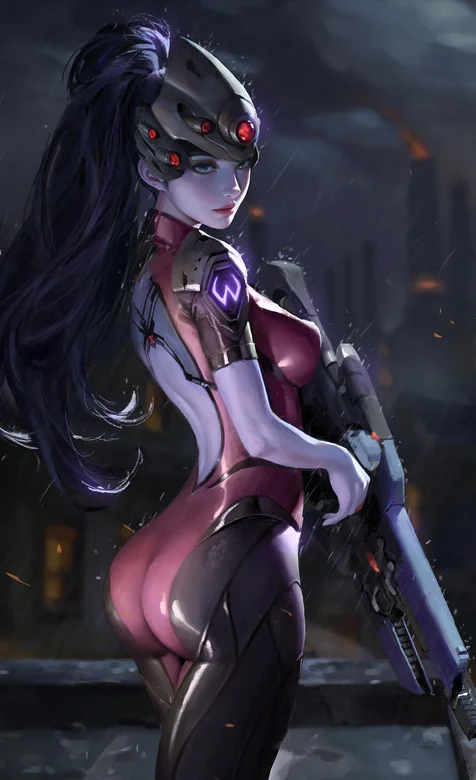 未来科技游戏女战士人物插画壁纸