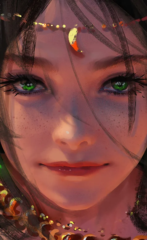 高清人气动漫人物近照脸部插画壁纸图片