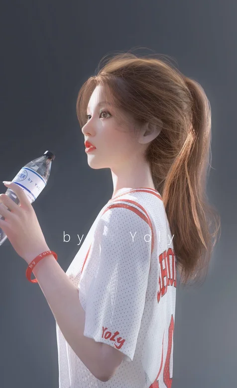 高清灌篮高手人物赤木晴子和矿泉水的手机壁纸