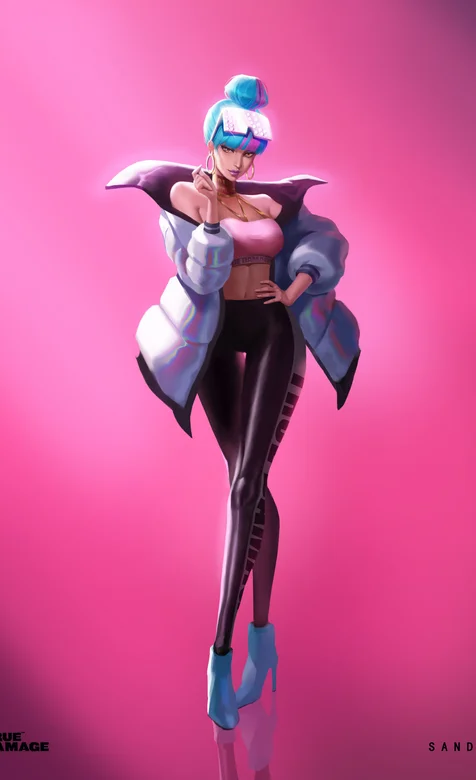 美臀细腰前凸后翘动漫美女手机壁纸