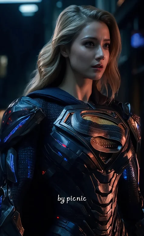 AI生成逆天质感DC女超人酷壁纸