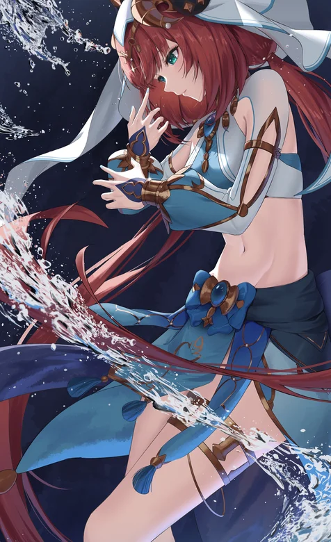 喷绘级别清晰度的一张牛魔动漫少女的插画手机壁纸、非常高清