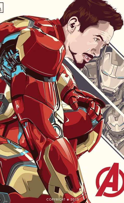 钢铁侠托尼漫画版海报手机壁纸