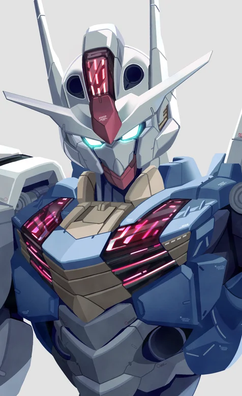 日本动漫人物机甲高达近身头部超细节高清手机壁纸