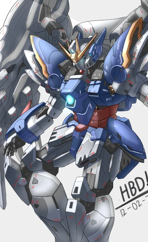 帅气的动漫人物高达插画手机壁纸