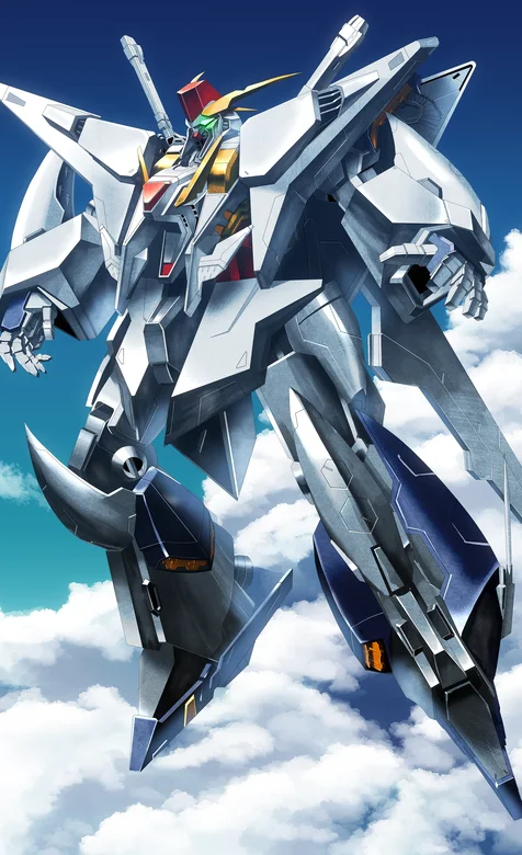 帅气悬空飞行的高达手机壁纸