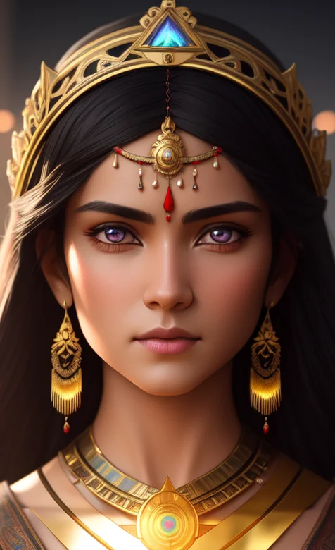 霸气且气质很高的阿拉伯动漫美女头像手机壁纸