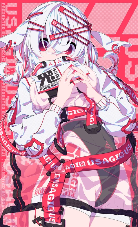 数码风可爱的动漫少女海报手机壁纸